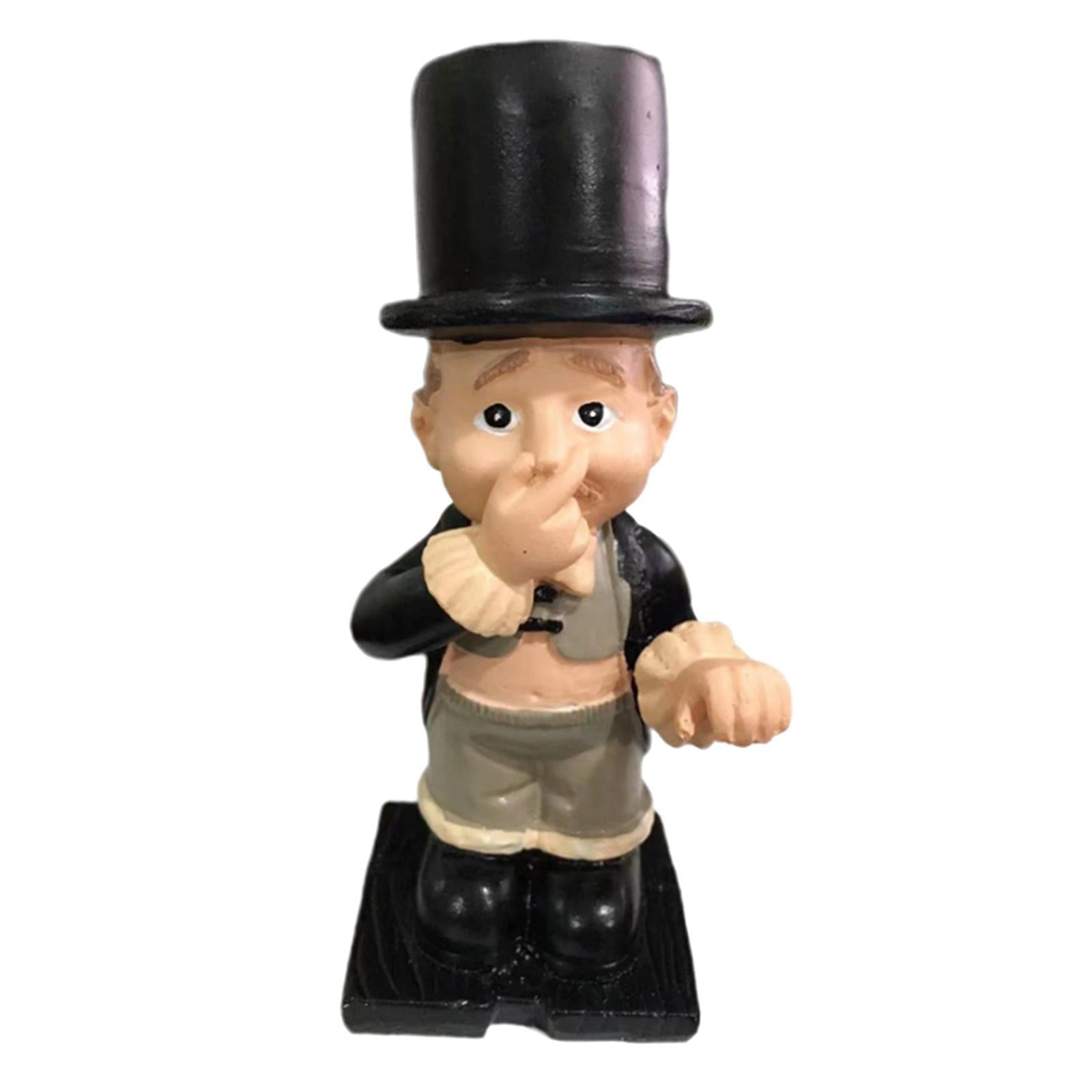 Resin Butler Shape Ornament Garden Statues Outdoor Yard Ornament Decor 12x5x5cm