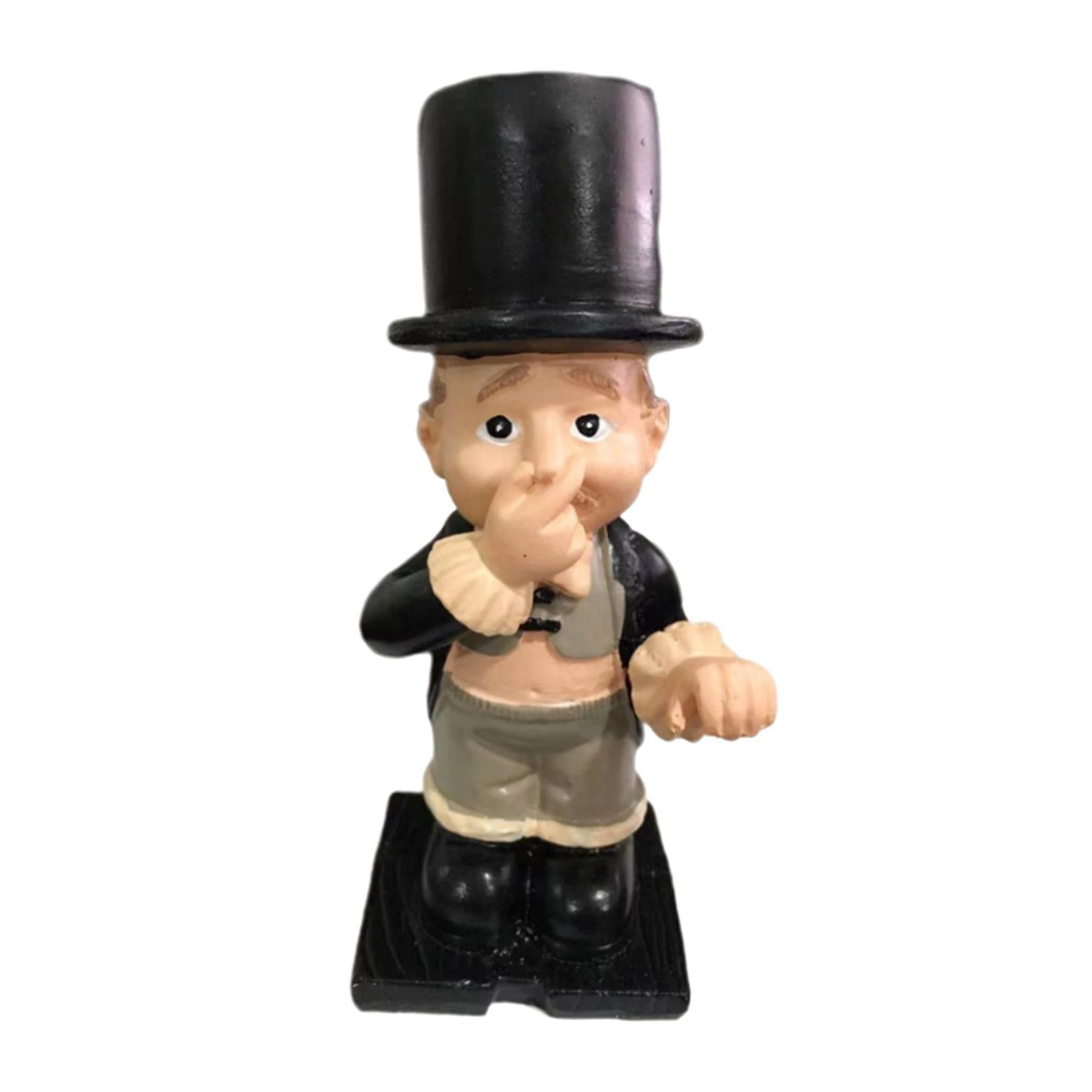 Resin Butler Shape Ornament Garden Statues Outdoor Yard Ornament Decor 12x5x5cm