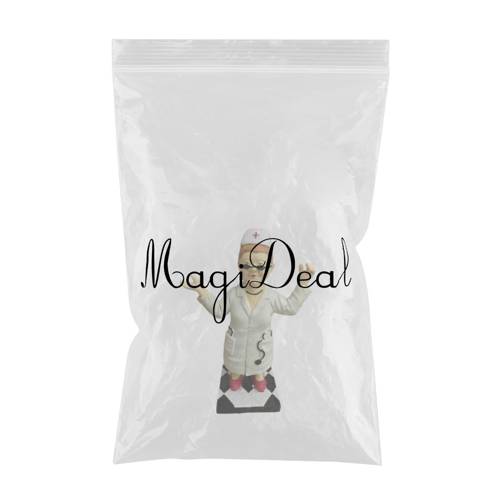 Resin Butler Shape Ornament Garden Statues Outdoor Yard Ornament Decor 20x8x8cm B