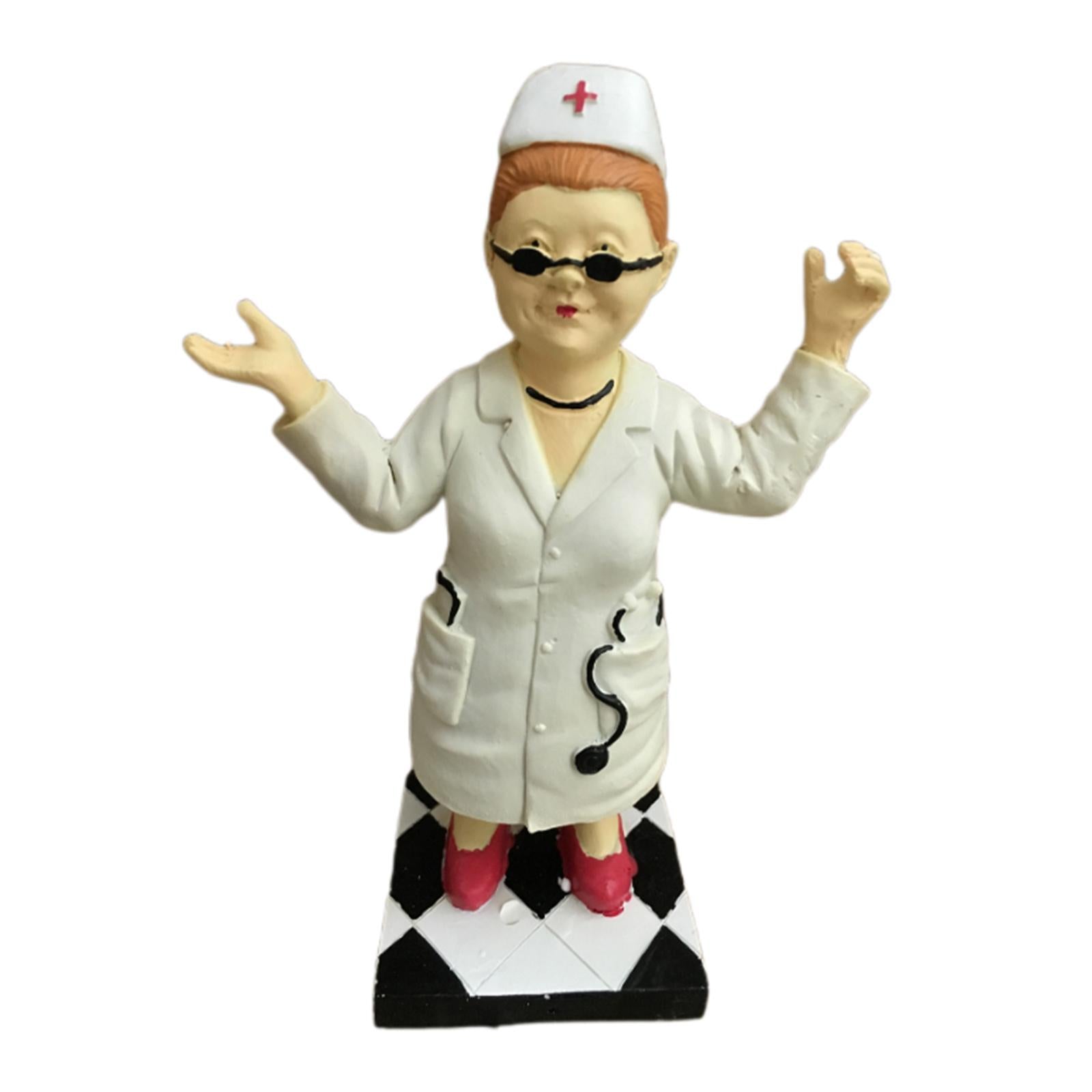Resin Butler Shape Ornament Garden Statues Outdoor Yard Ornament Decor 20x8x8cm B