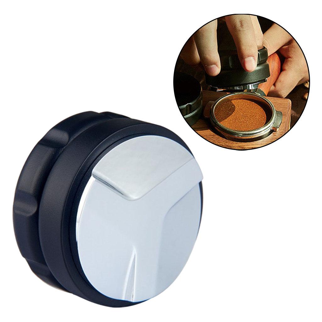 Household Coffee Distributor Espresso Tamper Coffee Leveler Powder Hammer 58mm Black 3 leaf