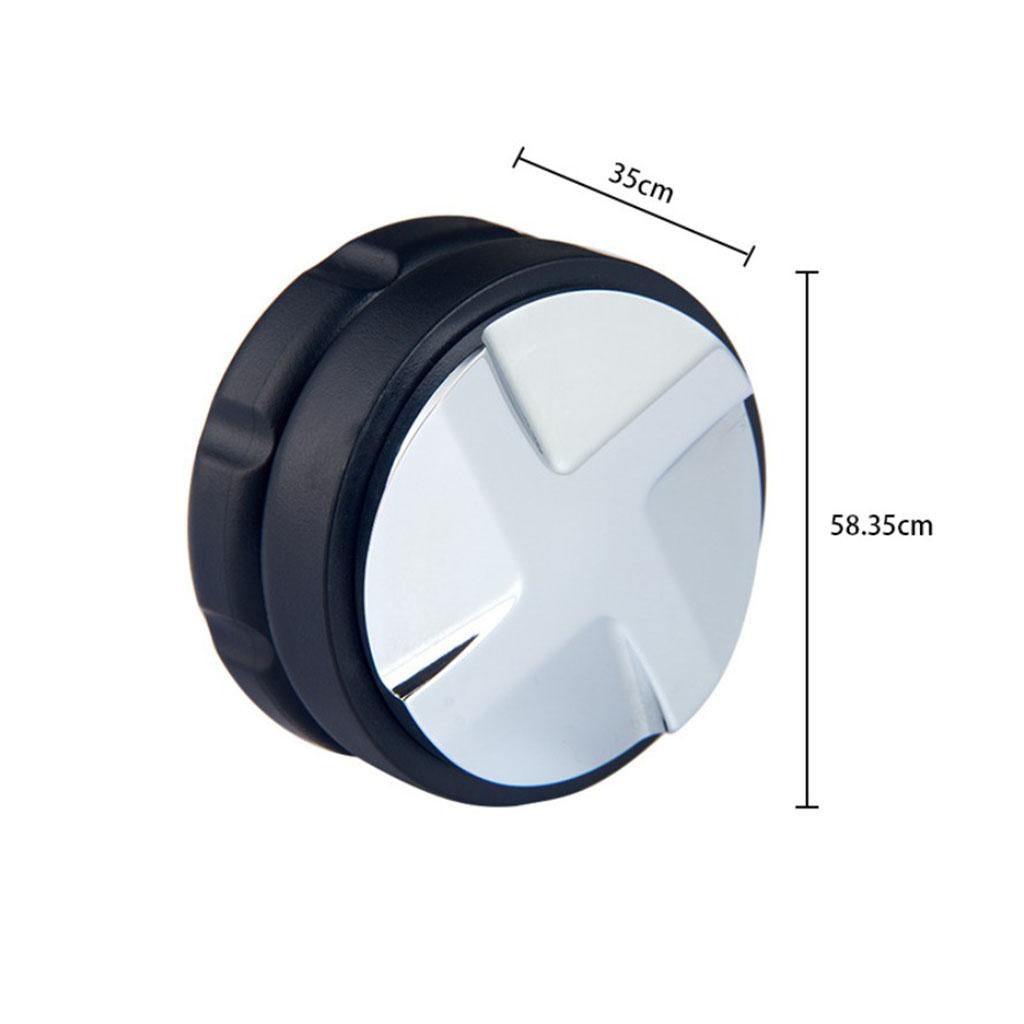 Household Coffee Distributor Espresso Tamper Coffee Leveler Powder Hammer 58.35mm Black 4 leaf