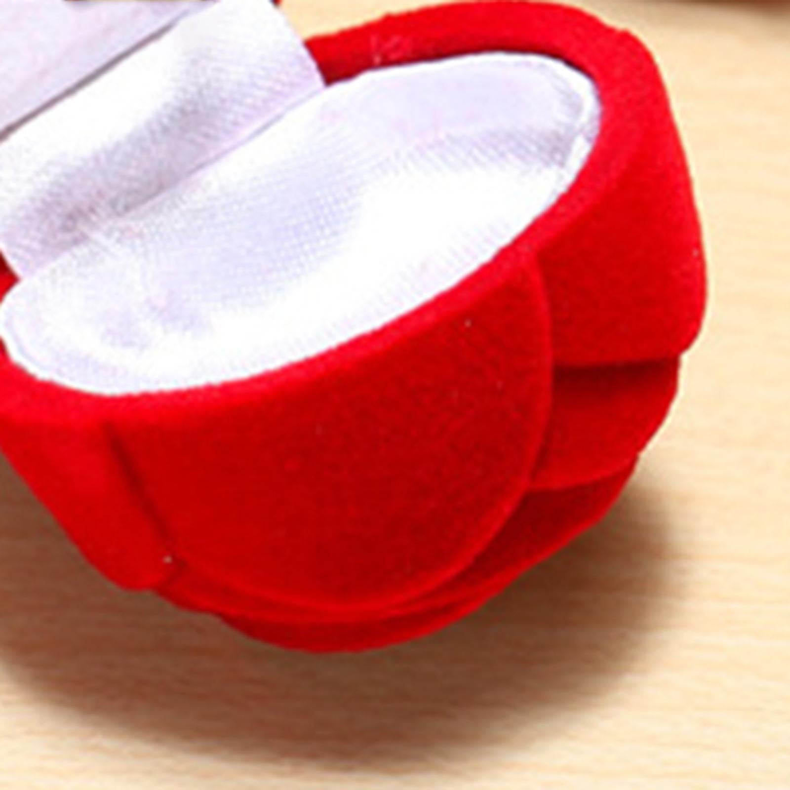 Romantic Valentines Day Rose Propose Ring Box Gift For Woman Fiancee Love