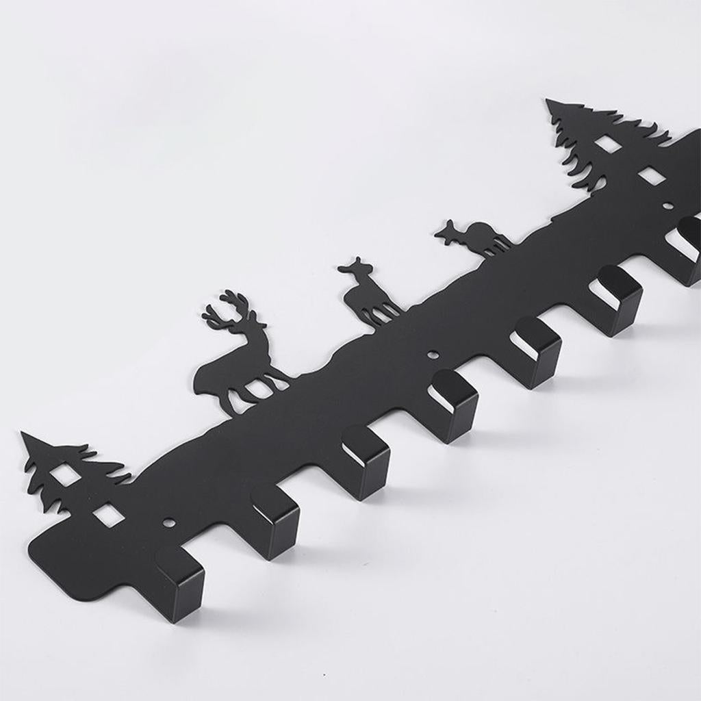 Over The Door Hooks Hanger Heavy-Duty Carbon Steel with 8 Hooks for Coat