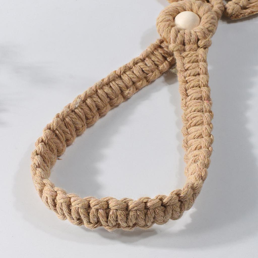 Boho Leaf Curtain Tie Rope Woven Tassel for Home Bedroom Living Room Decor Coffee