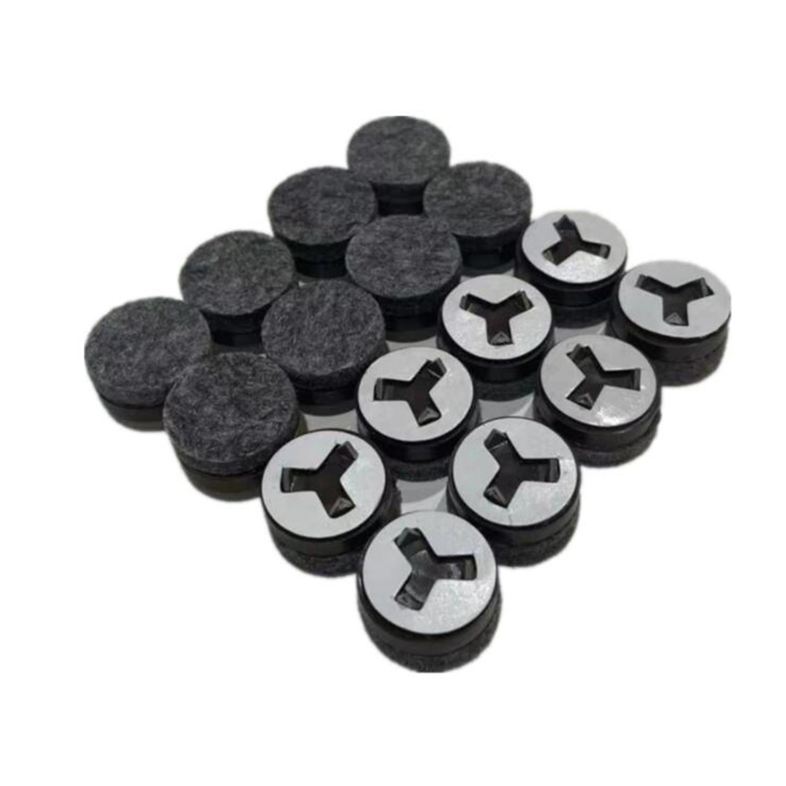 Non-slip Soft Nail-on Felt Floor Protectors Chair Leg Pad 20pcs Slide Guard 19mm Round