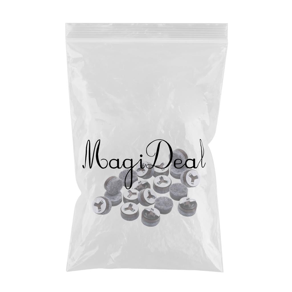 Non-slip Soft Nail-on Felt Floor Protectors Chair Leg Pad 20pcs Slide Guard 19mm Round