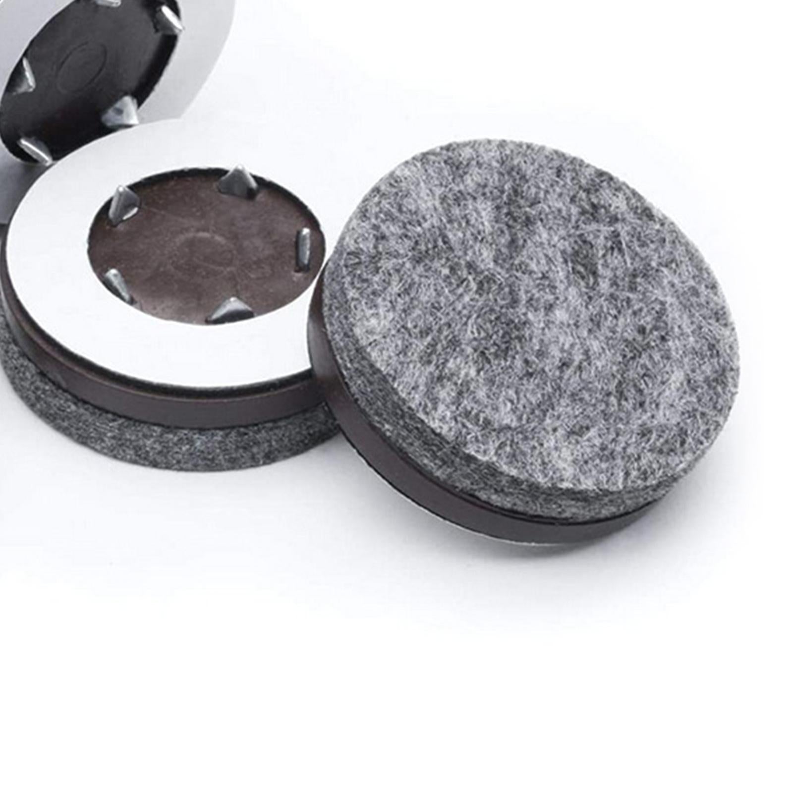 Non-slip Soft Nail-on Felt Floor Protectors Chair Leg Pad 20pcs Slide Guard 38mm Round