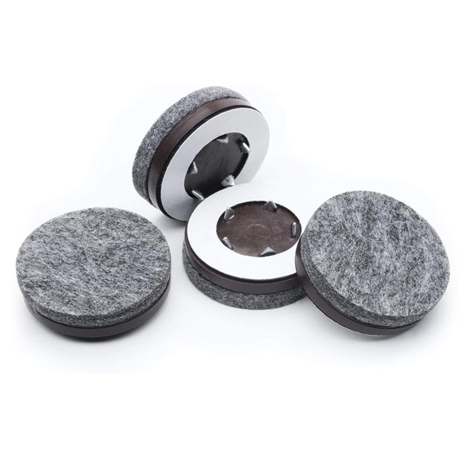 Non-slip Soft Nail-on Felt Floor Protectors Chair Leg Pad 20pcs Slide Guard 38mm Round