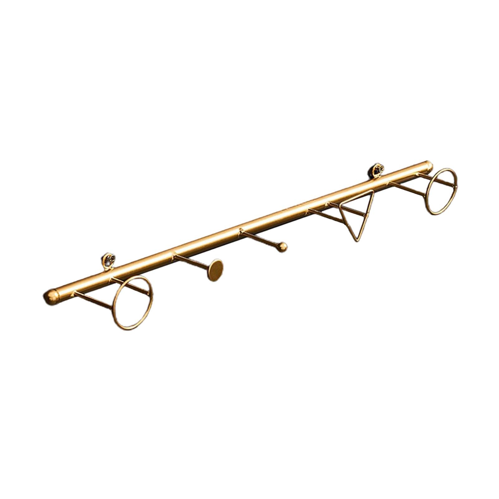 Iron Hook Wall Hanging Key Holder Coat Hats Scarf Hook Rack Accessories Horizontal Line