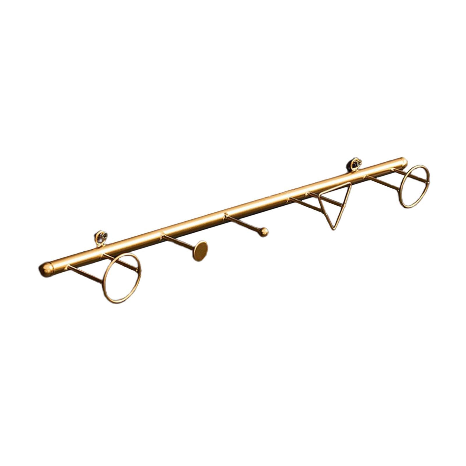 Iron Hook Wall Hanging Key Holder Coat Hats Scarf Hook Rack Accessories Horizontal Line