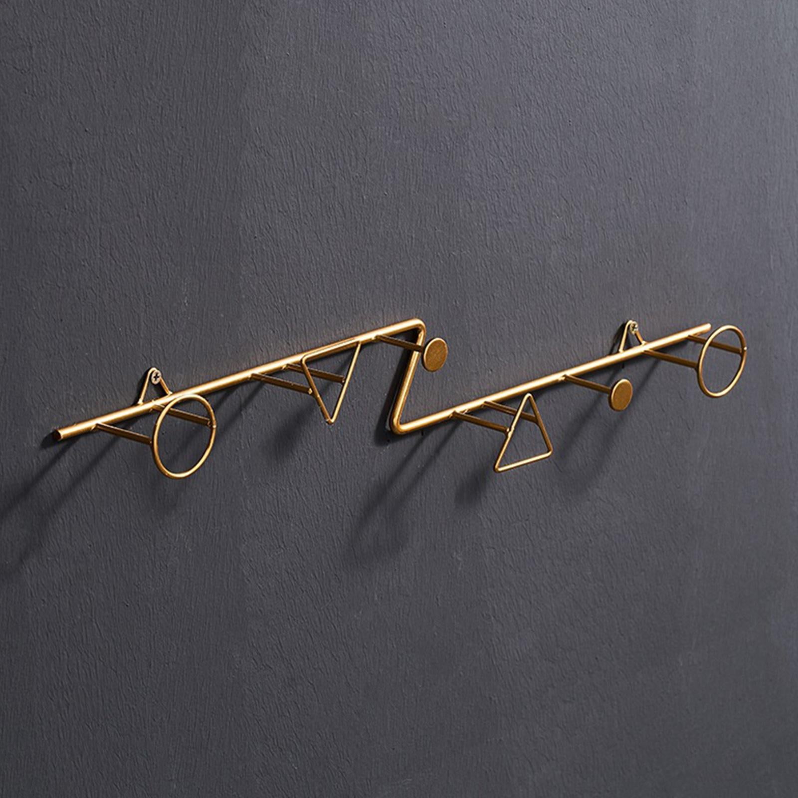 Iron Hook Wall Hanging Key Holder Coat Hats Scarf Hook Rack Accessories Z Shape