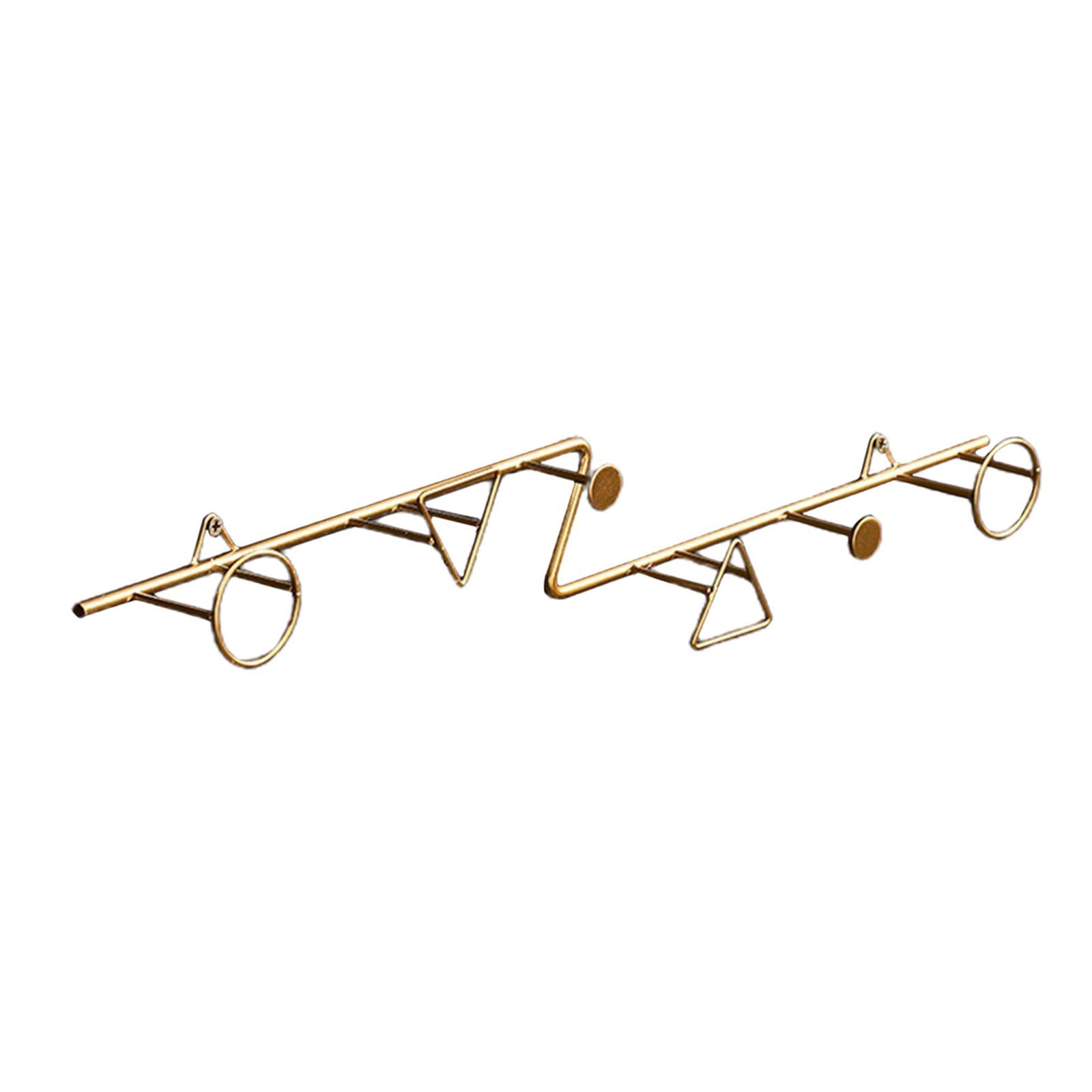 Iron Hook Wall Hanging Key Holder Coat Hats Scarf Hook Rack Accessories Z Shape