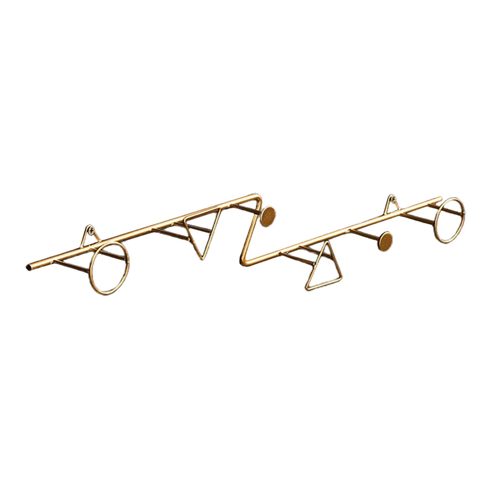Iron Hook Wall Hanging Key Holder Coat Hats Scarf Hook Rack Accessories Z Shape