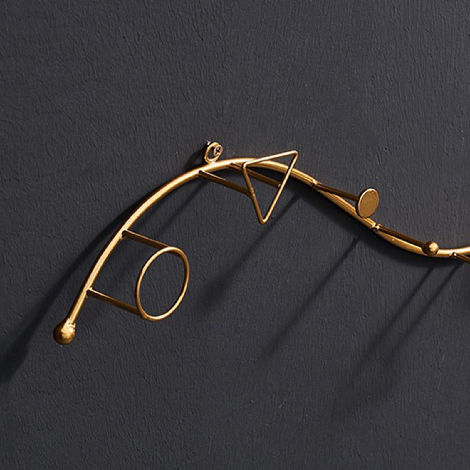 Iron Hook Wall Hanging Key Holder Coat Hats Scarf Hook Rack Accessories S Shape