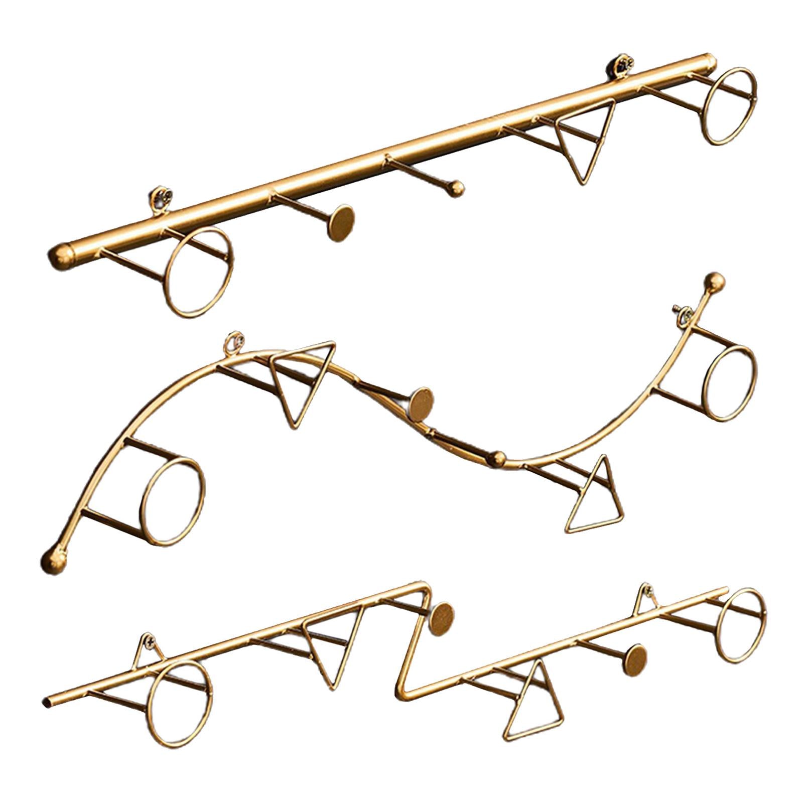 Iron Hook Wall Hanging Key Holder Coat Hats Scarf Hook Rack Accessories S Shape