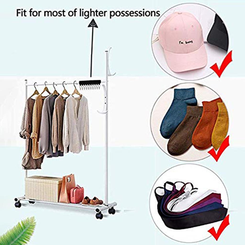 Metal Hat Holder for Hanger Storage Clips Pack of 2 Foldable Storage Tools