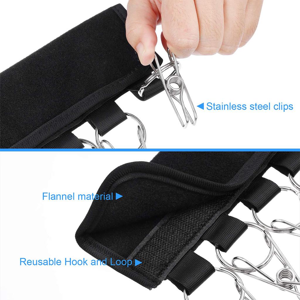 Metal Hat Holder for Hanger Storage Clips Pack of 2 Foldable Storage Tools