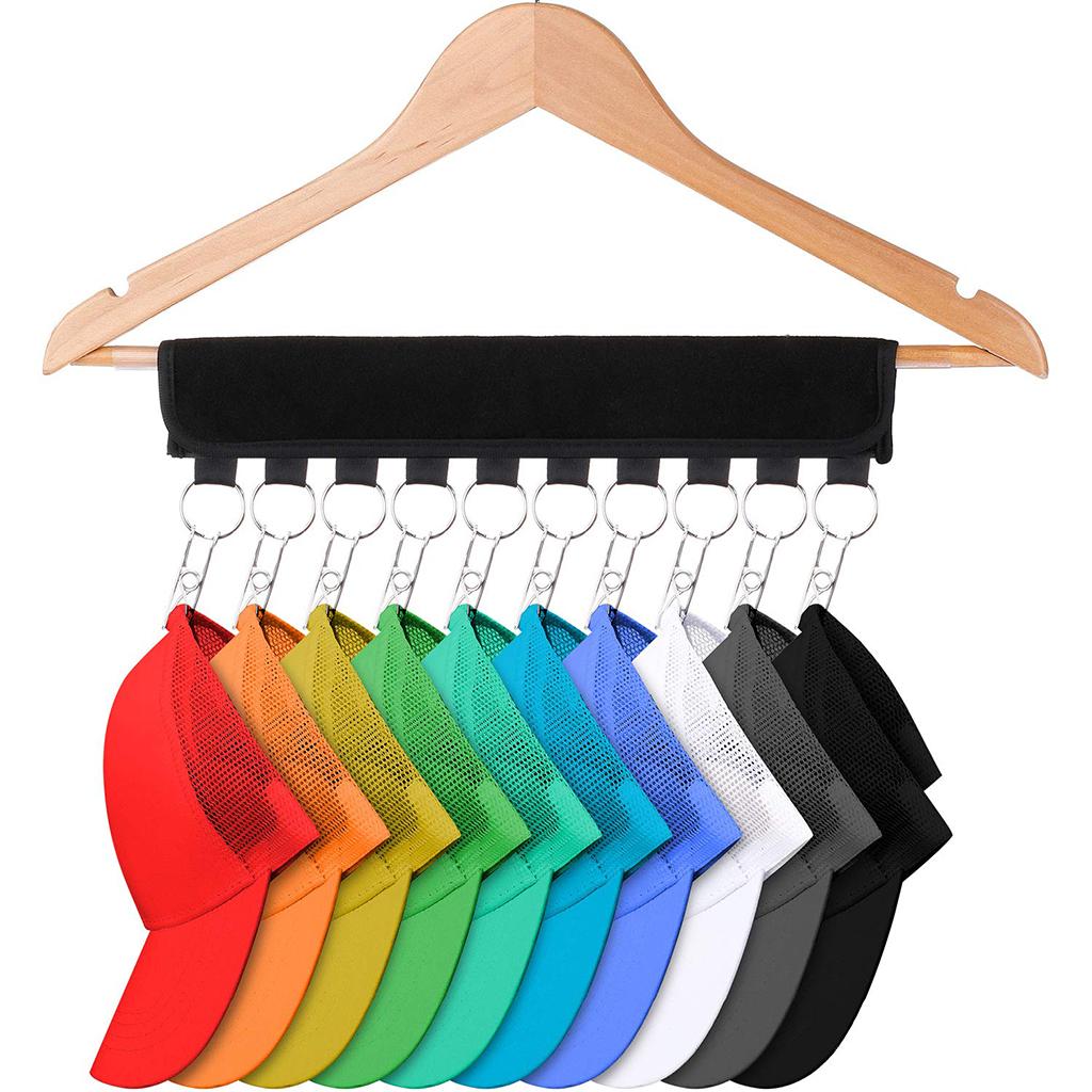 Metal Hat Holder for Hanger Storage Clips Pack of 2 Foldable Storage Tools