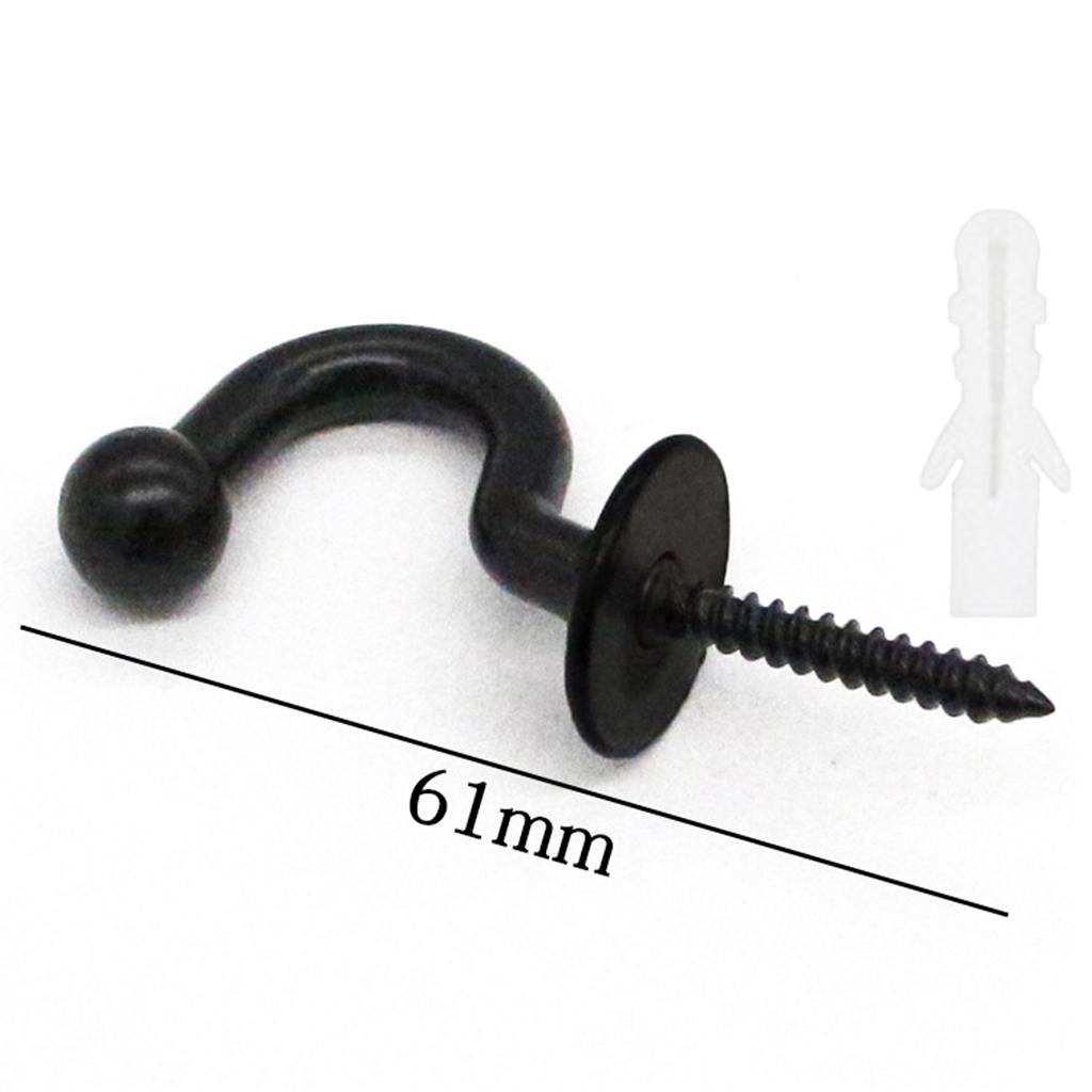 Wall Mounted Hook Coat Hats Towel Decorative Wall Hooks for Apartments 10pcs