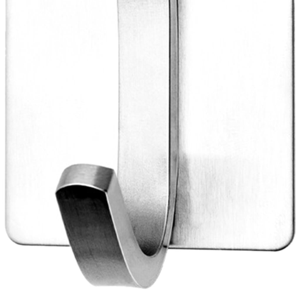6pcs Hooks Towel Hooks Hanging Hooks for Kitchen Bathroom Home Accessories Silver