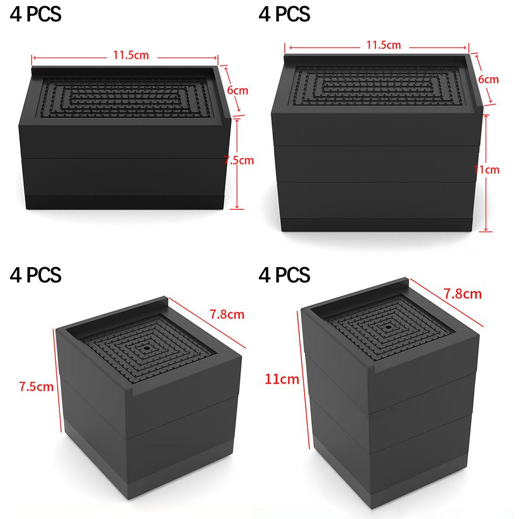 Furniture Pads Furniture Accessories Plastic Floor Protector for Fridge 11.5x6x7.5cm