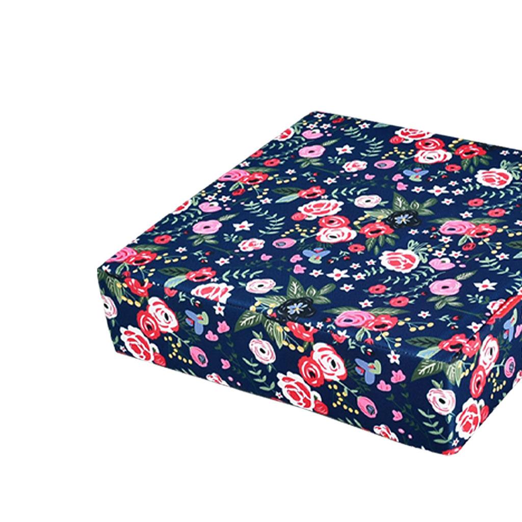 Toddler Booster Seat Heightening Washable Chair Seat for Dining Kid Flowers