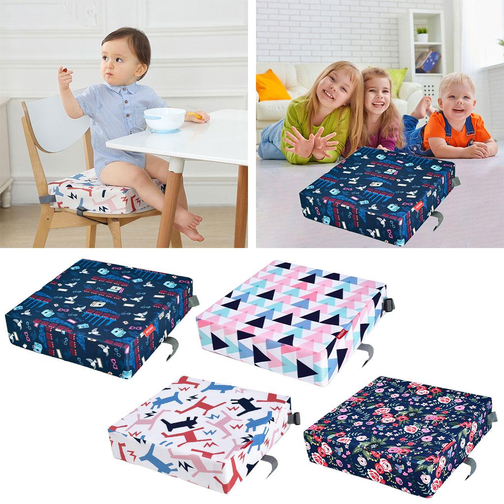 Toddler Booster Seat Heightening Washable Chair Seat for Dining Kid Flowers