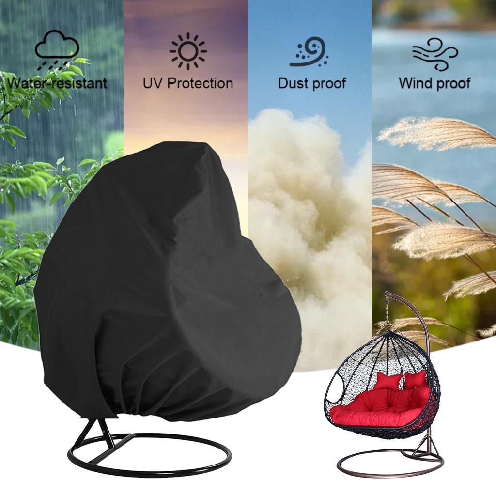 Egg Chair Cover Stand Lightweight Waterproof Seat for Outdoor Garden Balcony 230x200cm