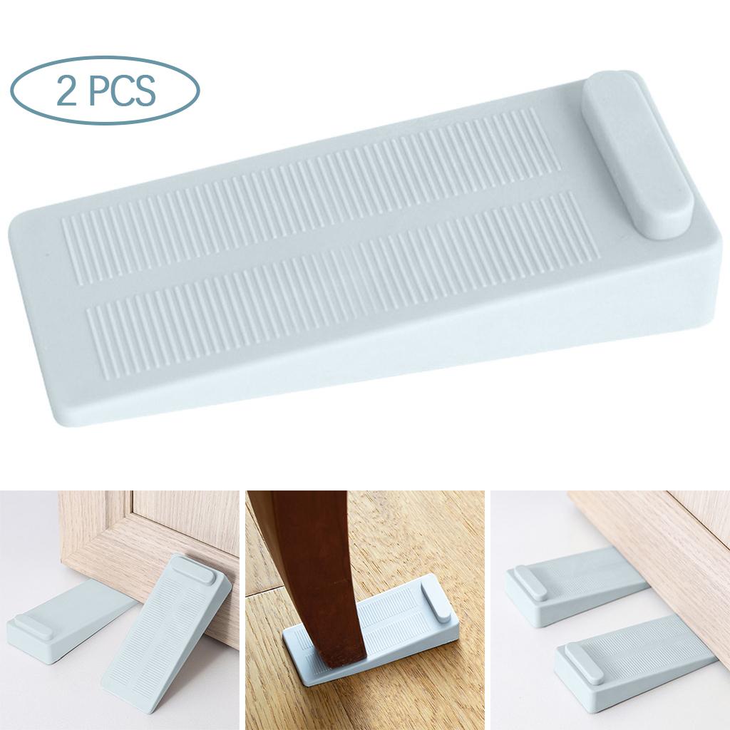 2Pcs Rubber Door Stops Floor Guard Heavy Duty for for Carpet Concrete Tile