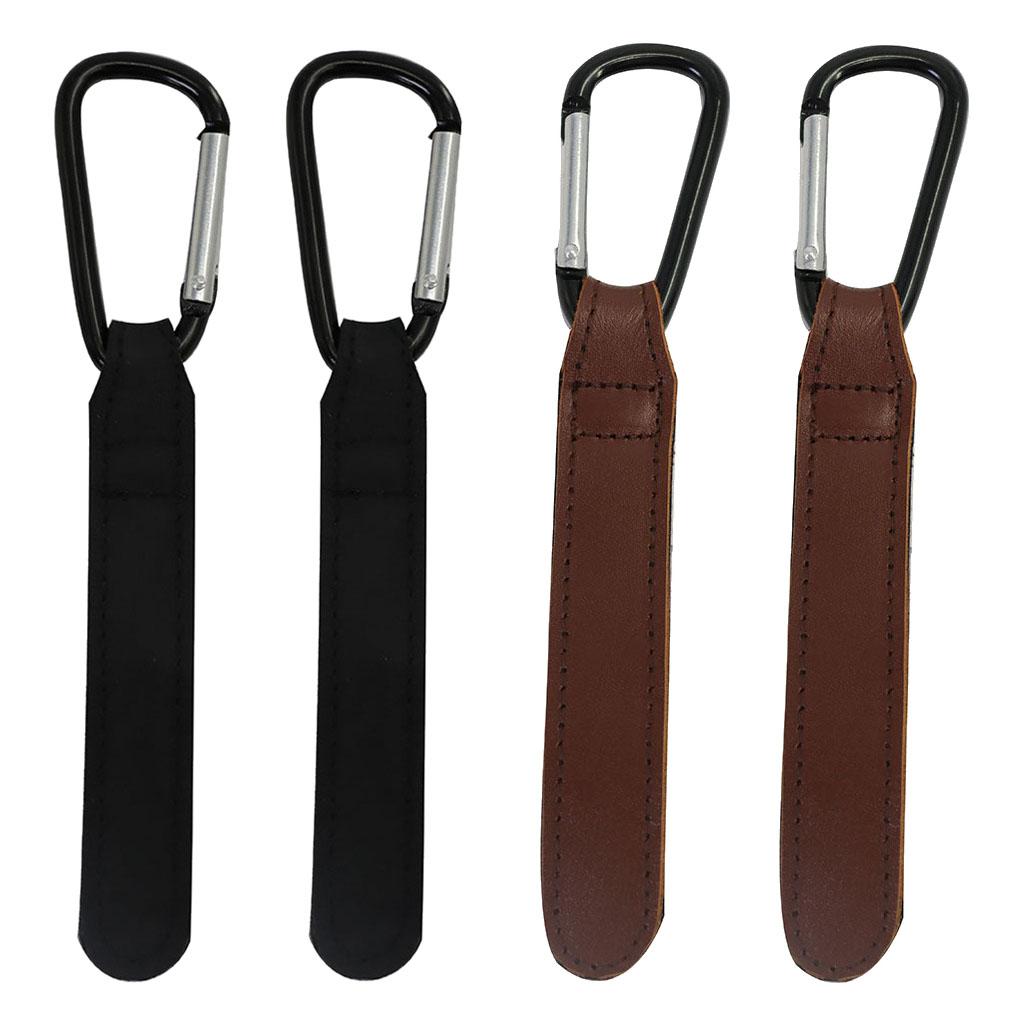 2 x Stroller Hooks Strap Hang Rotatable convenient for Buggy Mommy  black