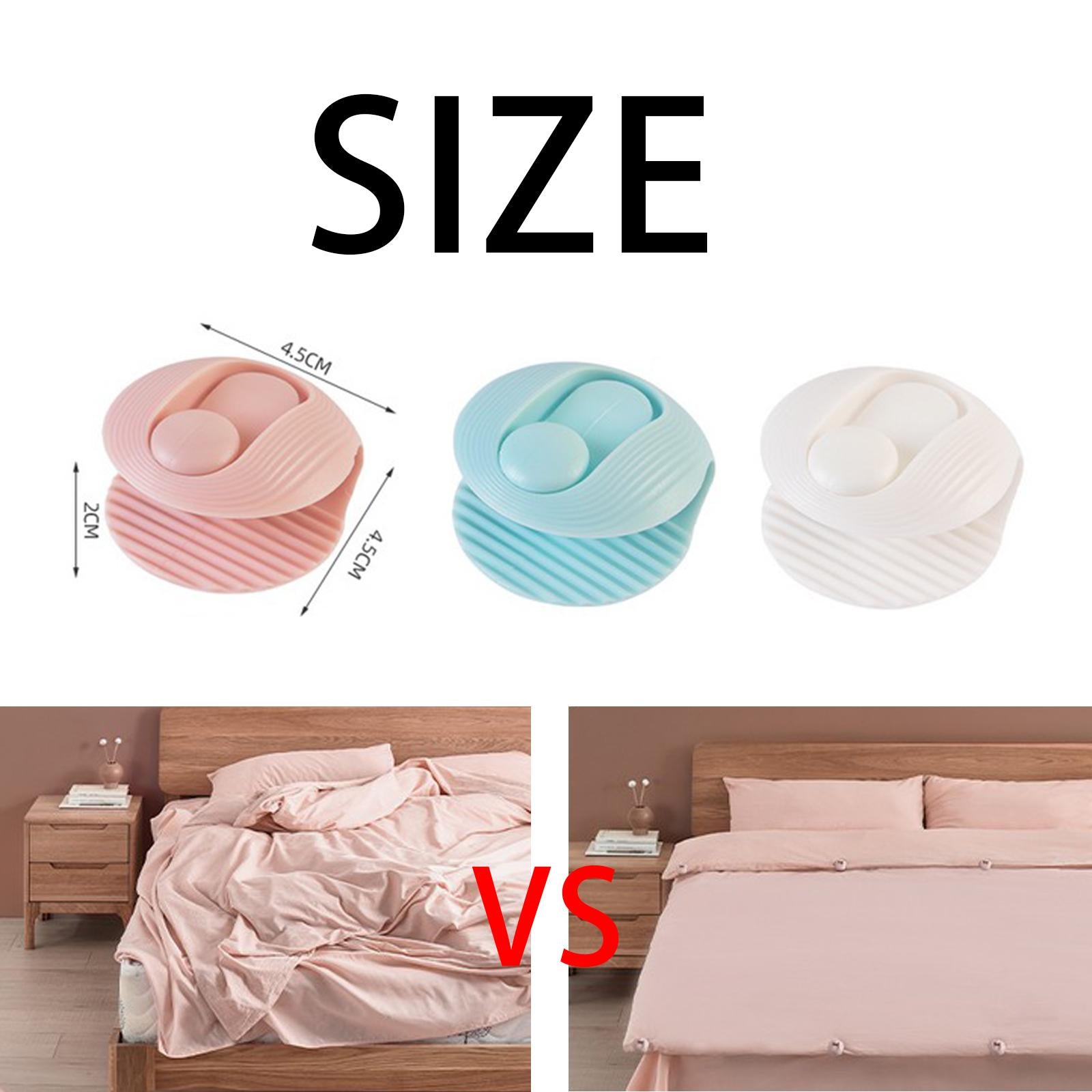 10 PCS Duvet Cover Clips Quilt Grippers Non-Slip Bed Sheet Fasteners Blue