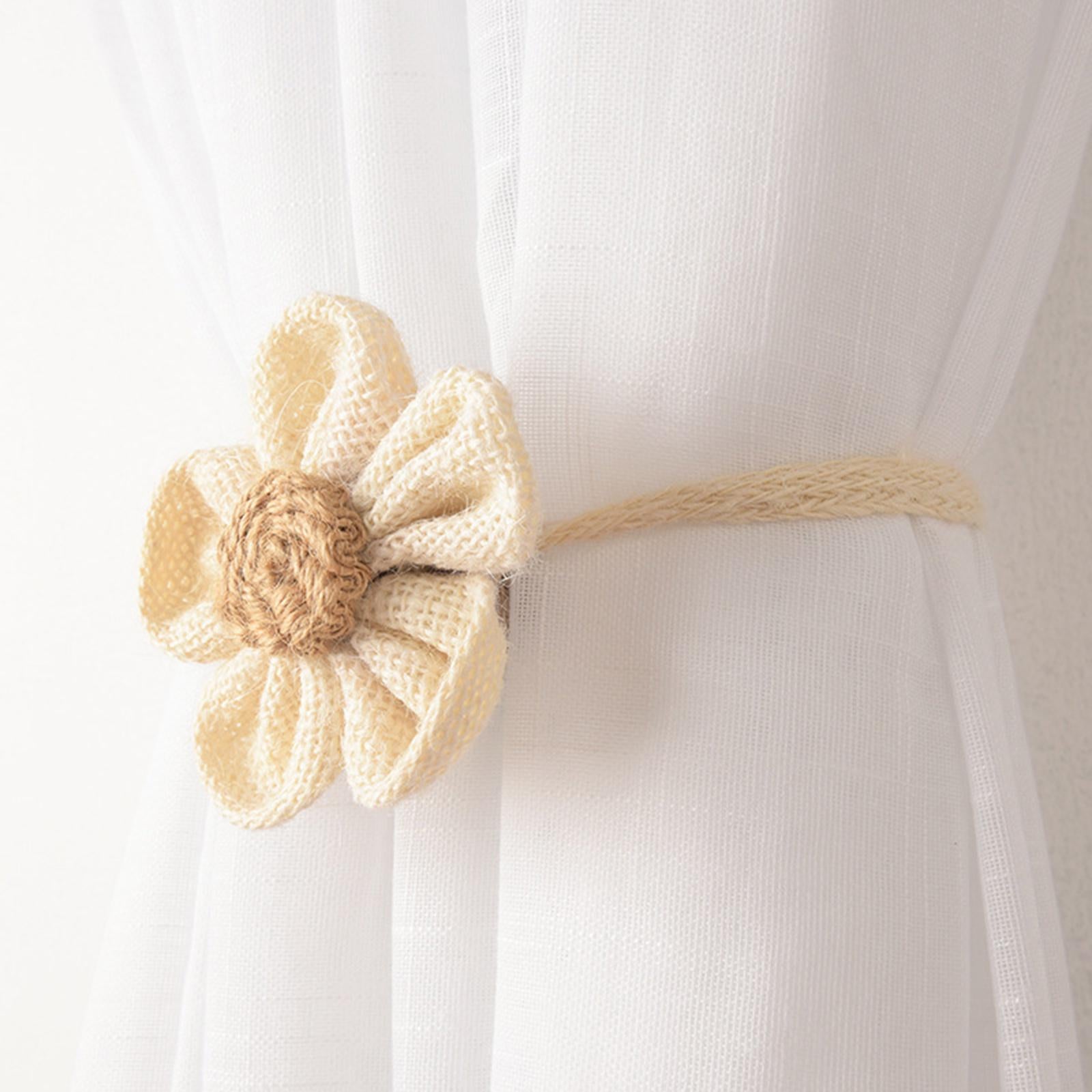 Household Rope Curtain Tiebacks Home Office Decoration for Living Room Beige