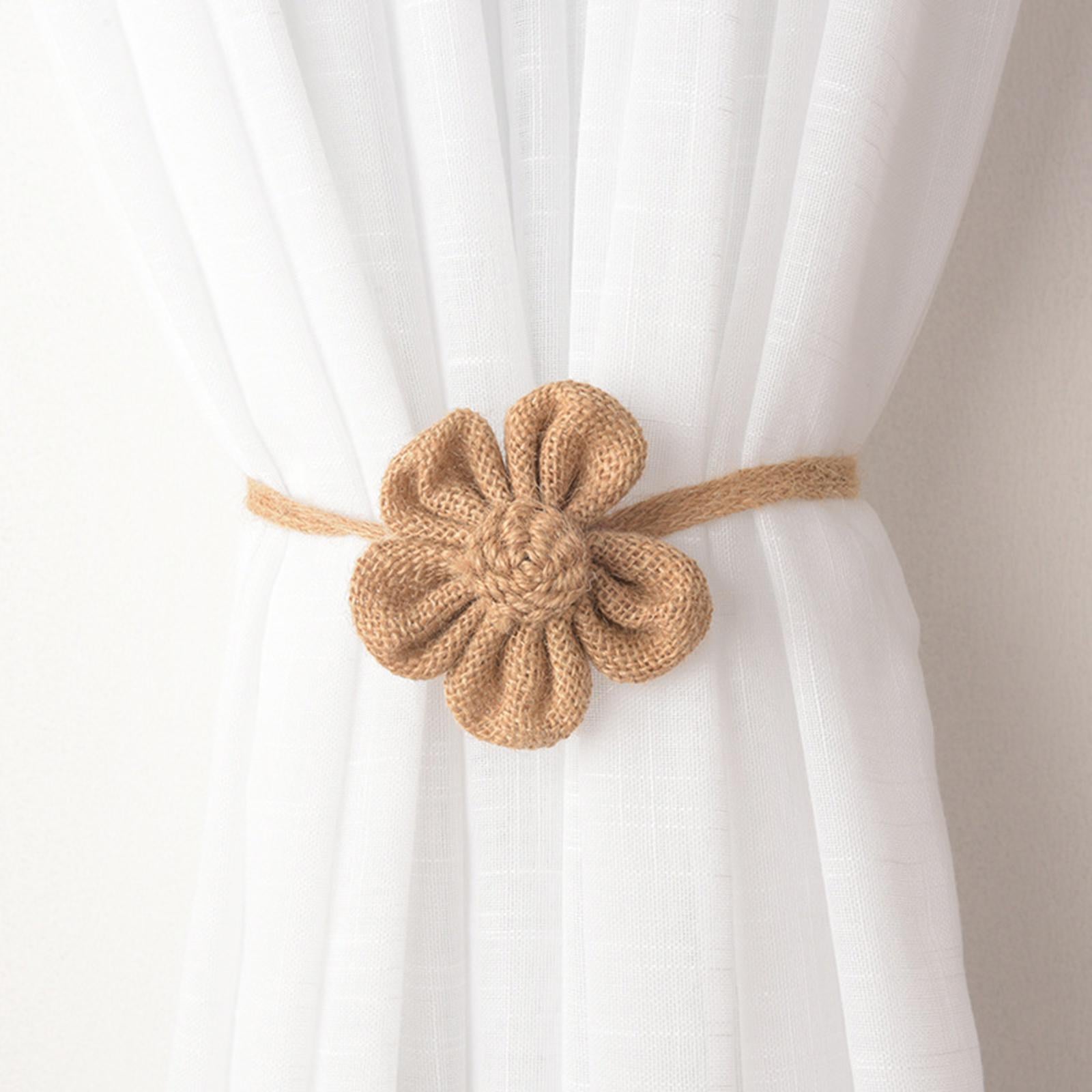 Household Rope Curtain Tiebacks Home Office Decoration for Living Room Linen Colour