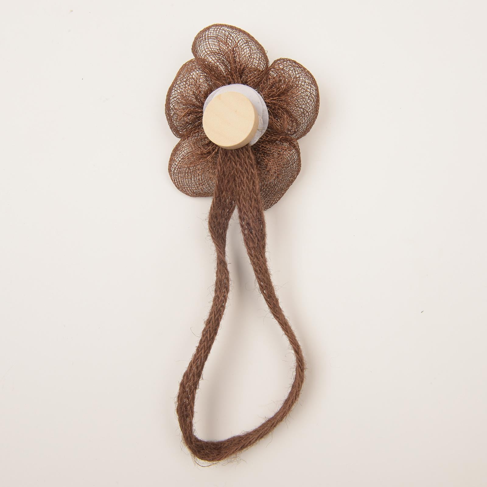 2 Pcs Household Rope Curtain Tiebacks Home Office Decoration for Living Room Dark Coffee