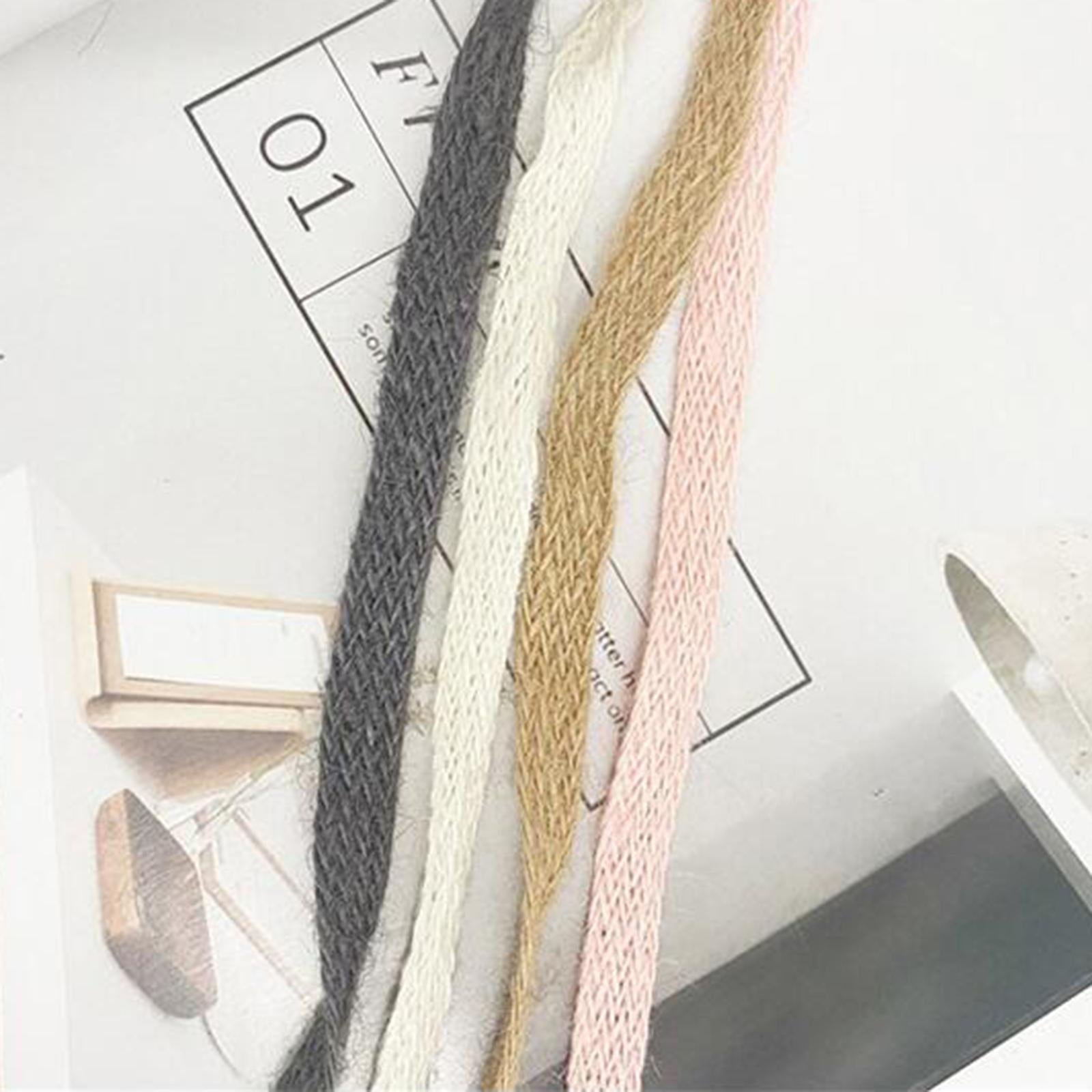 2 Pcs Household Rope Curtain Tiebacks Home Office Decoration for Living Room Dark Coffee