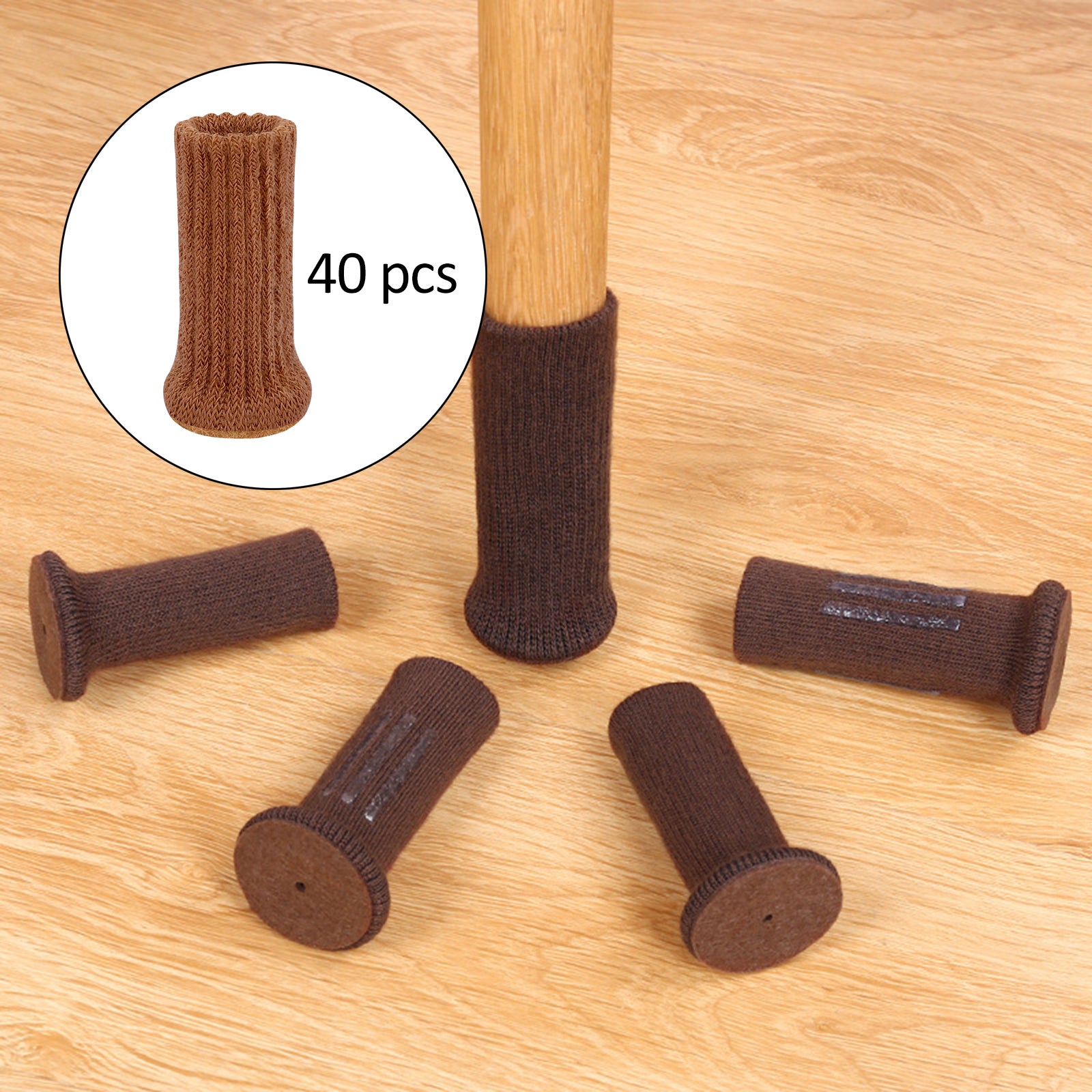 Chair Leg Floor Protectors Silent High Elastic Anti-Shedding for Chair 16 Pieces