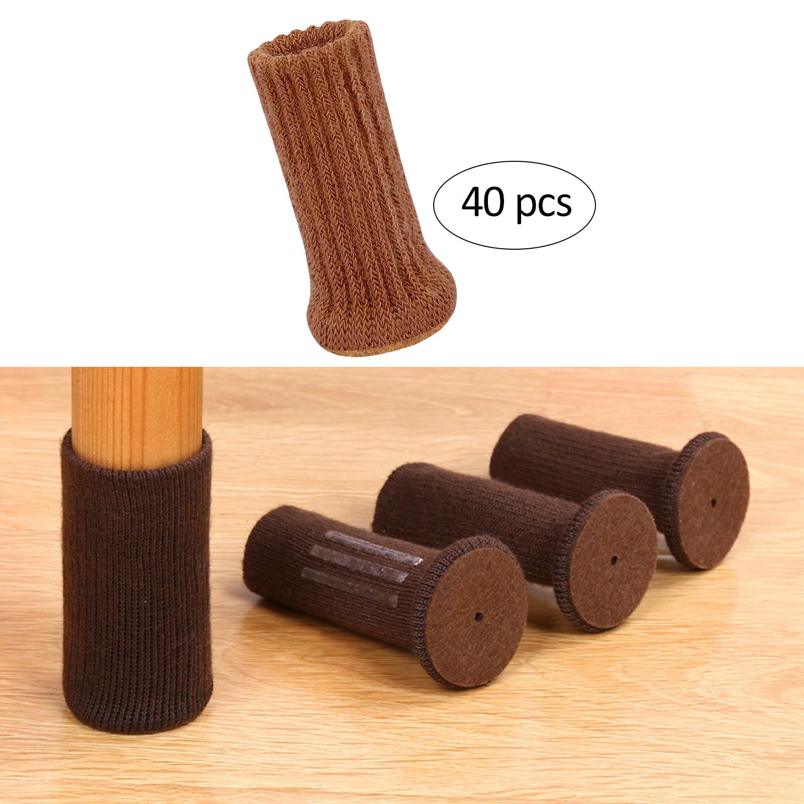 Chair Leg Floor Protectors Silent High Elastic Anti-Shedding for Chair 16 Pieces