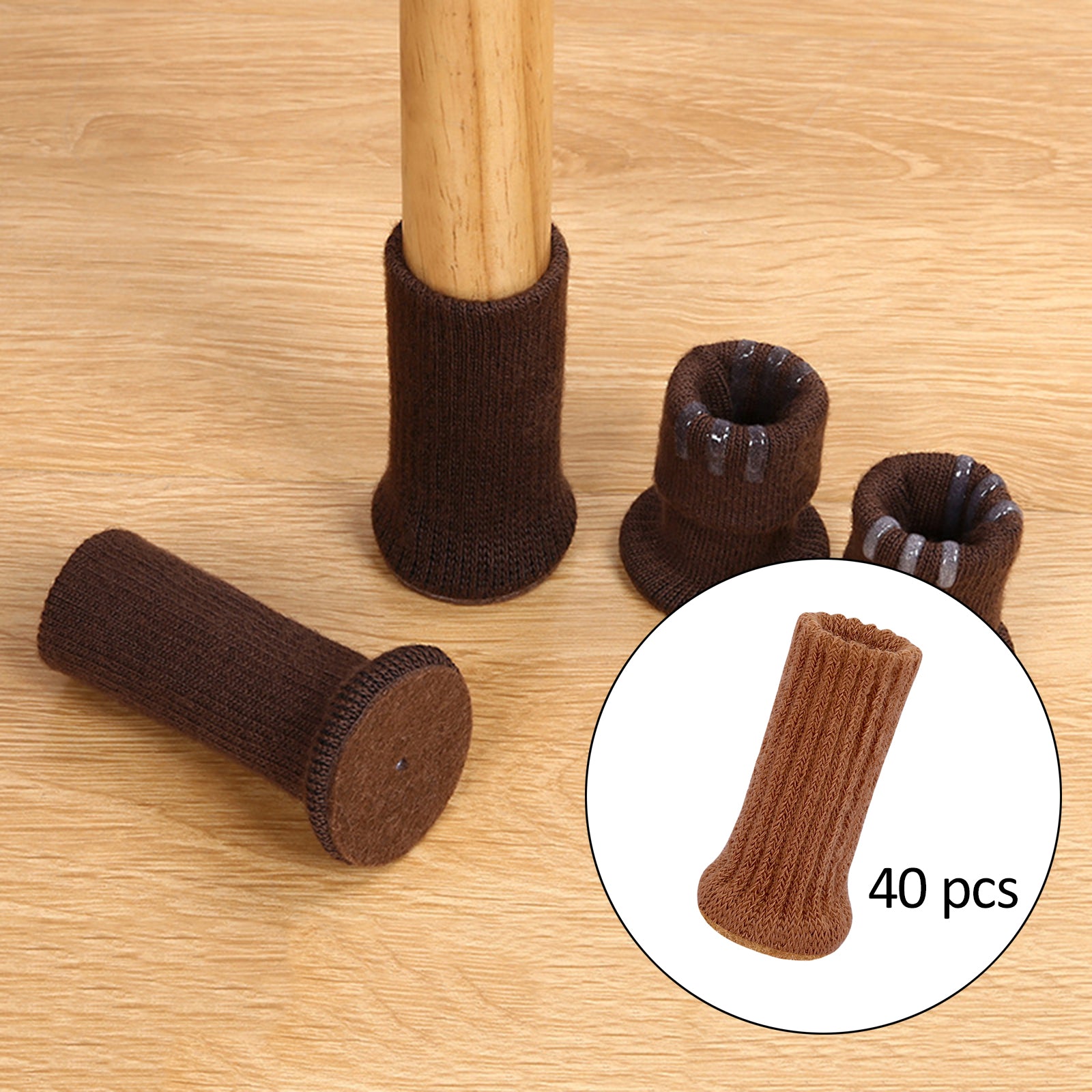 Chair Leg Floor Protectors Silent High Elastic Anti-Shedding for Chair 16 Pieces