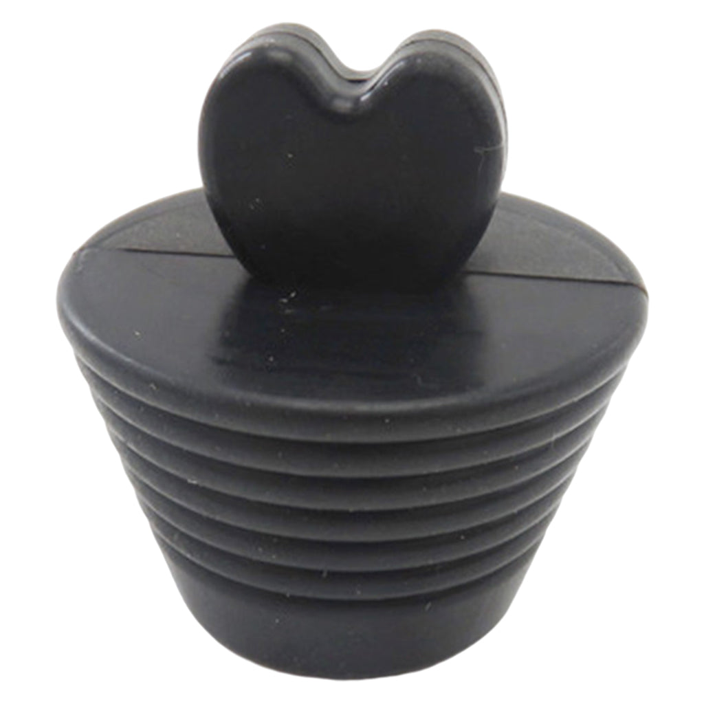 Silicone Bathtub Stopper Strainer Bathtub Plug Bath for Sink Bathroom Drains Black