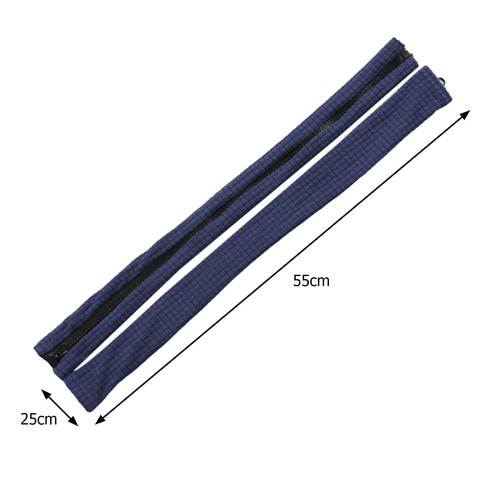 2x Armrest Covers Stretch Zipper Fashion for Computer Chair Coverarmchair blue