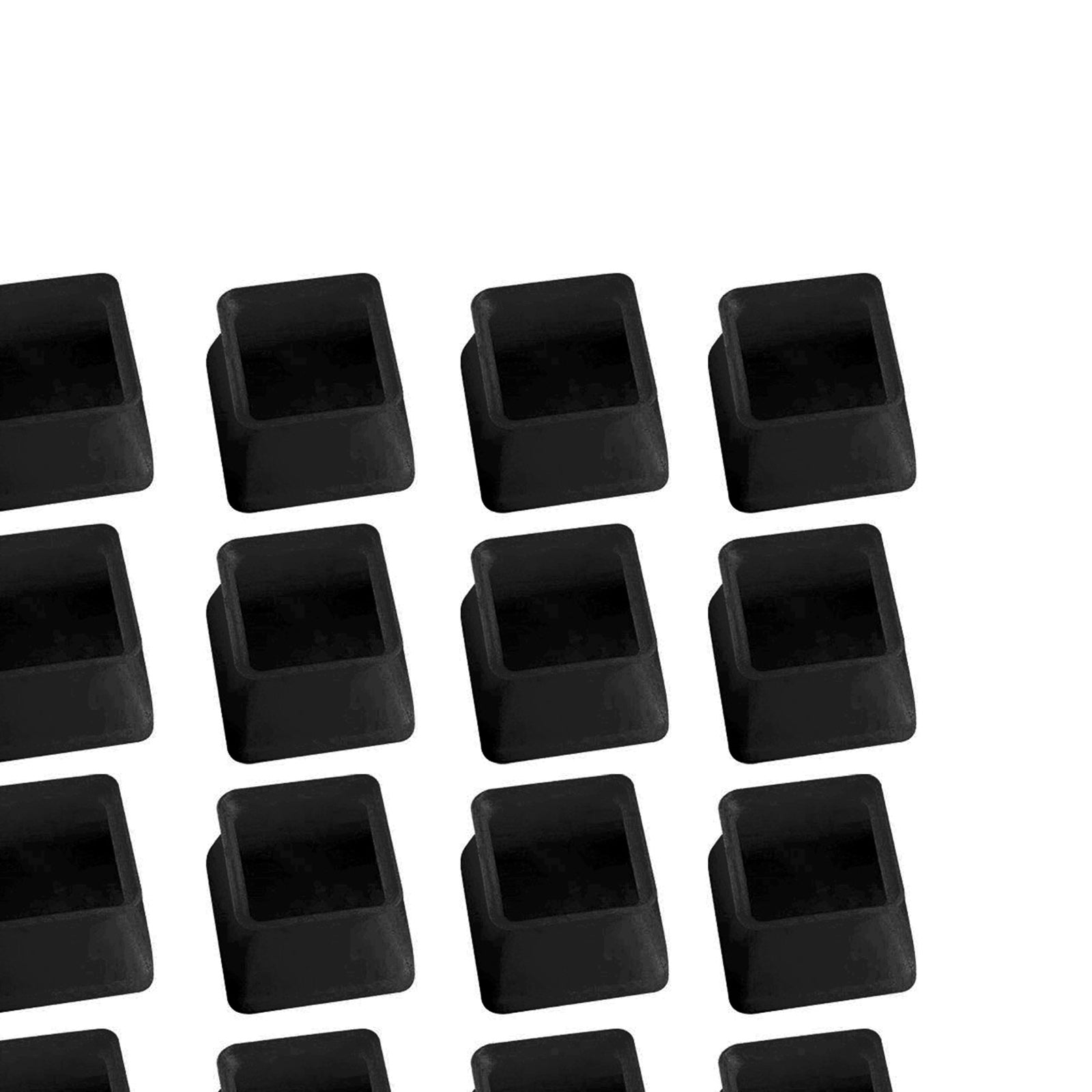 20Pack Silicone Slider Chair Leg Protector Hardwood Floors, Fits All Shape B Small Square