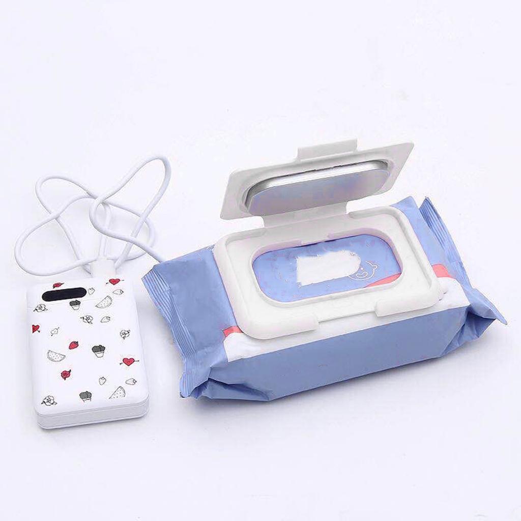Electric Baby Wipe Warmer USB Baby Wipes Heater for Babies White