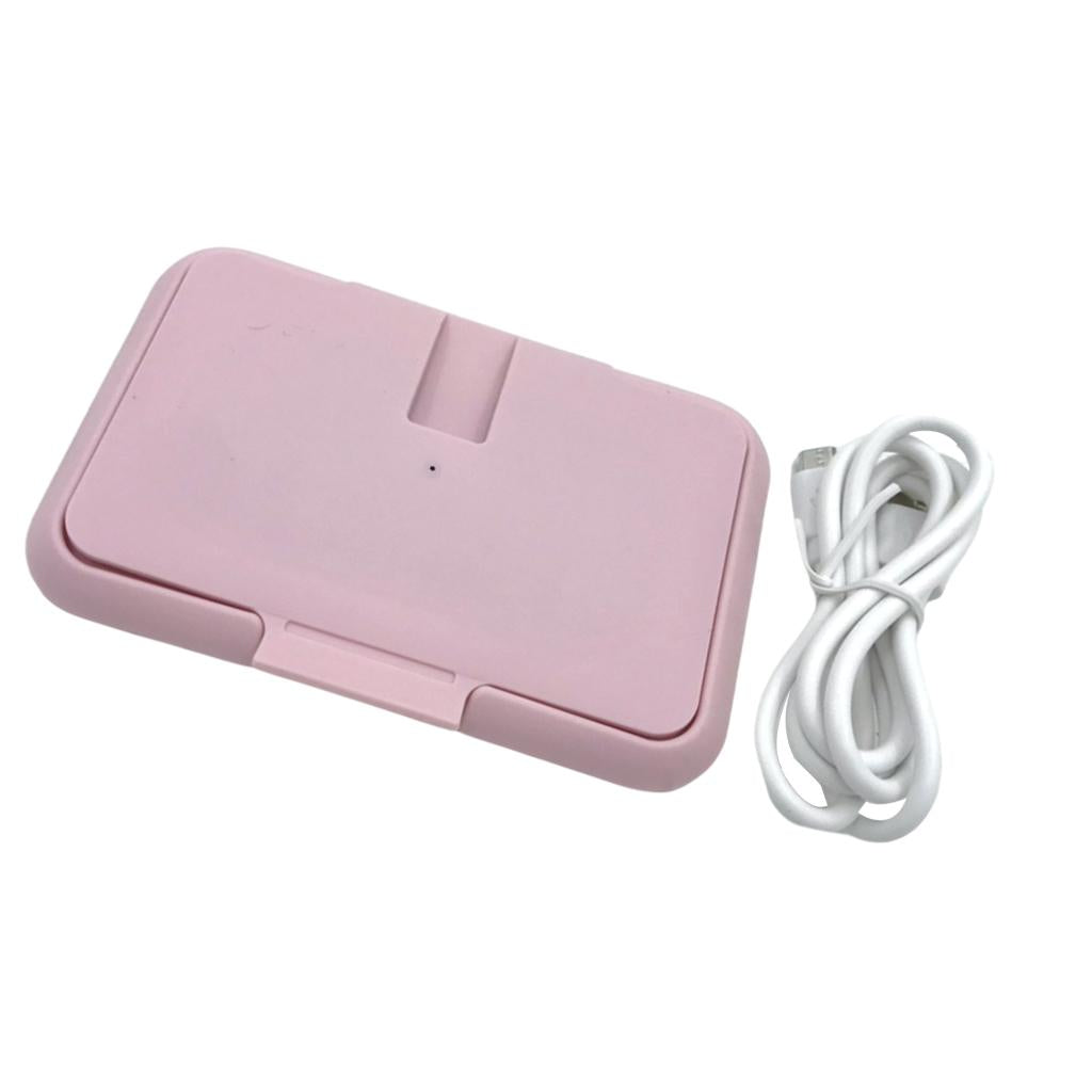 Electric Baby Wipe Warmer USB Baby Wipes Heater for Babies Pink