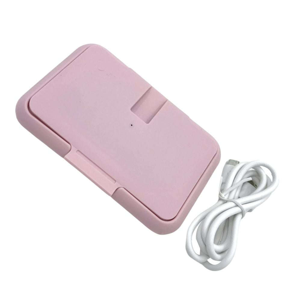 Electric Baby Wipe Warmer USB Baby Wipes Heater for Babies Pink