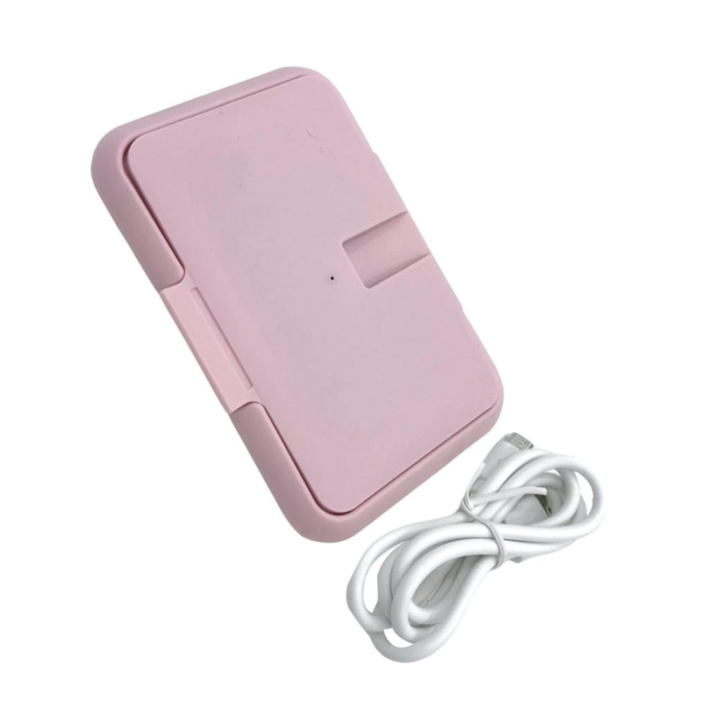 Electric Baby Wipe Warmer USB Baby Wipes Heater for Babies Pink