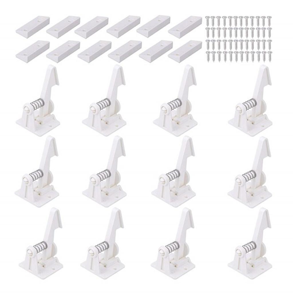 Invisible Child Safe Cabinet Locks Drawers Highly Secure Protection White