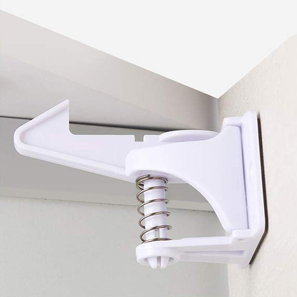 Invisible Child Safe Cabinet Locks Drawers Highly Secure Protection White