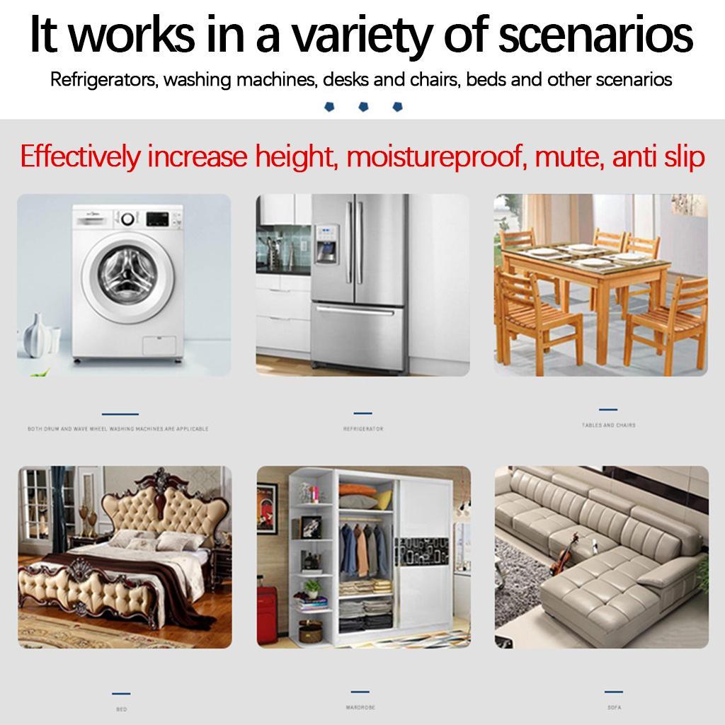 Universal Anti Vibration Pads Square for Washing Machine Protects Pedestals