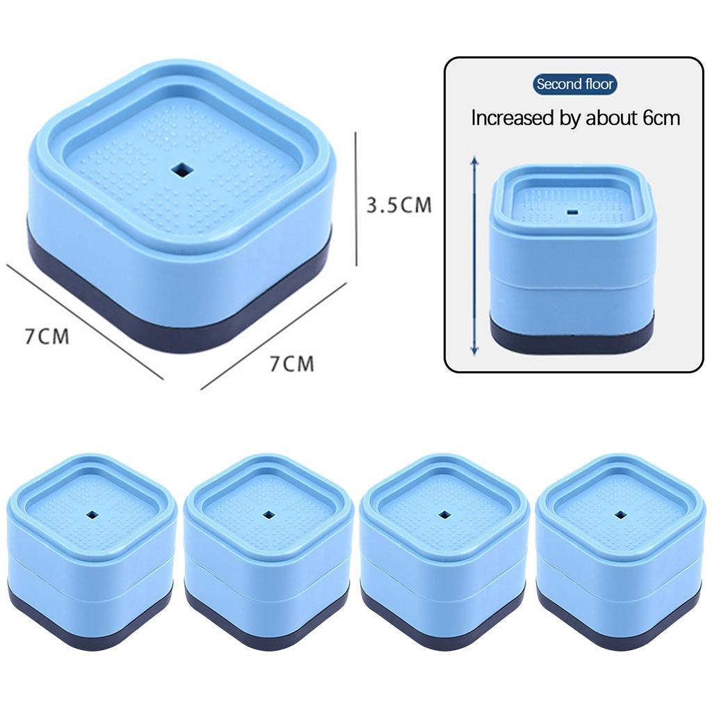 Universal Anti Vibration Pads Square for Washing Machine Protects Pedestals